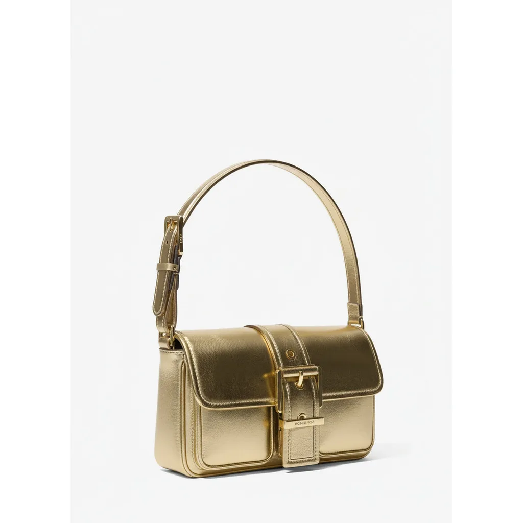 Colby Gold Metallic Shoulder Bag