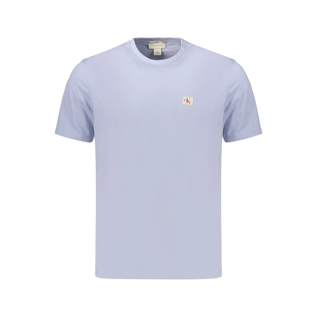 CALVIN KLEIN T-SHIRT MANICHE CORTE UOMO AZZURRO