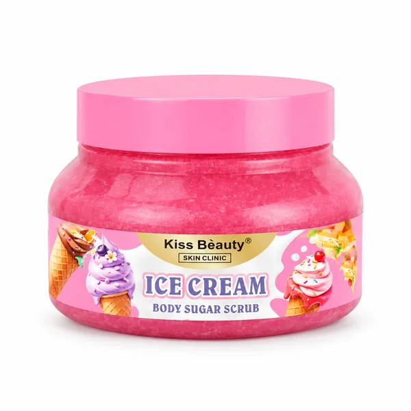 Kiss Beauty Ice Cream Körper-Zuckerpeeling 250 ml